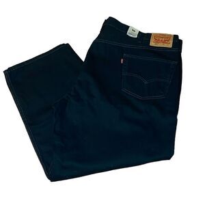 New! Men’s Levi’s 550 Relaxed Black Jeans, 50 x 30
